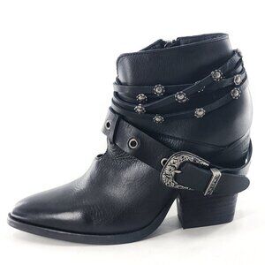 DINGO NWT Ankle Western Cowboy Black Boots